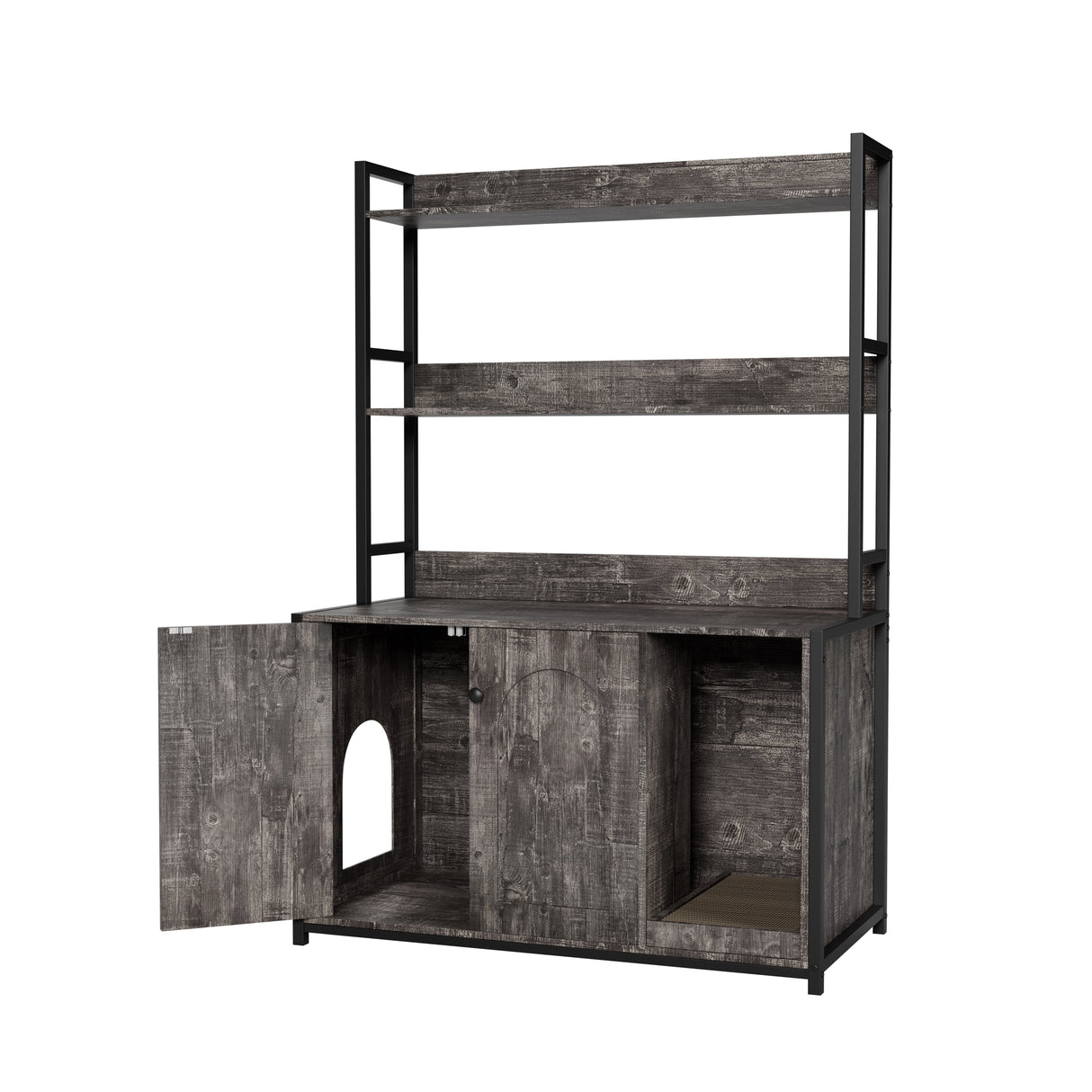 Large Cat Litter Box Enclosure With Shelf Storage