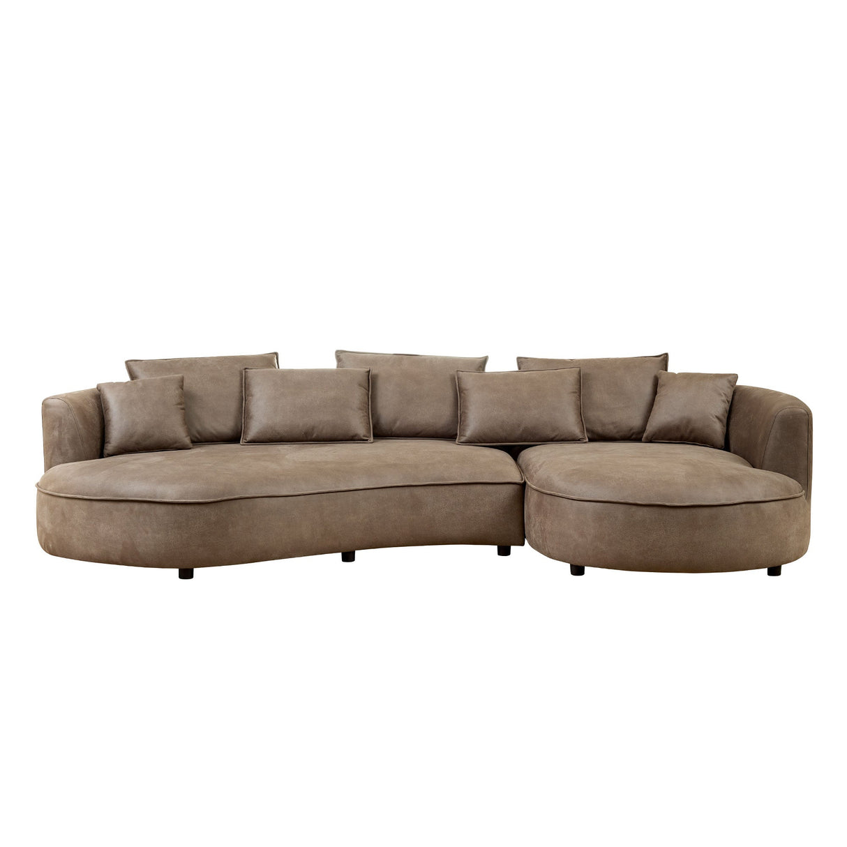 128.74 Inch Modern Sectional Curved Sofa Couch