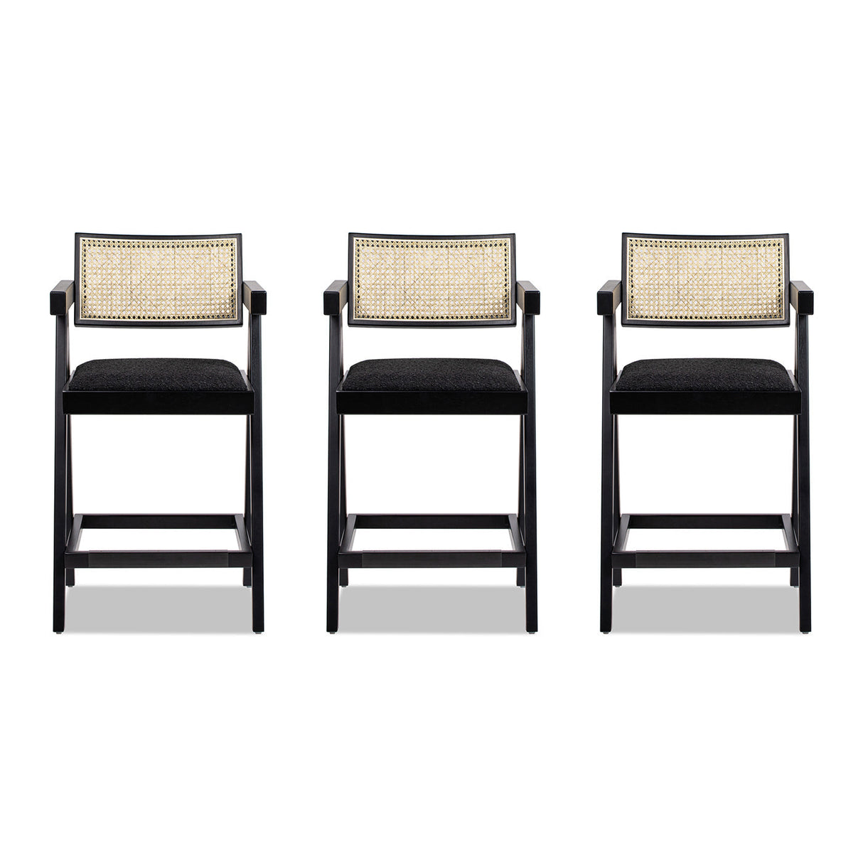 25.5" The Milano Ascensore™ Bar Stools — Set of Three