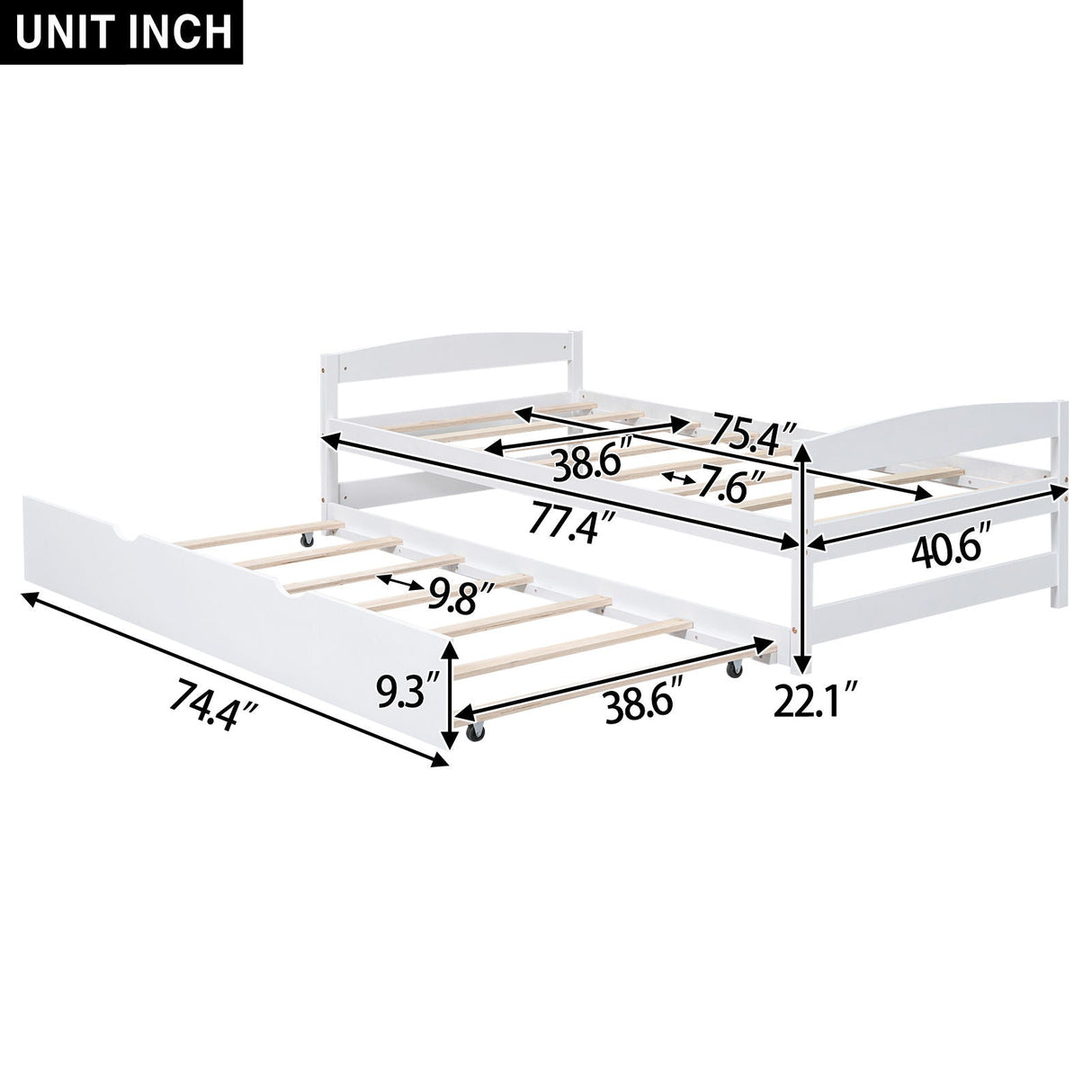 Platform Bed With Trundle