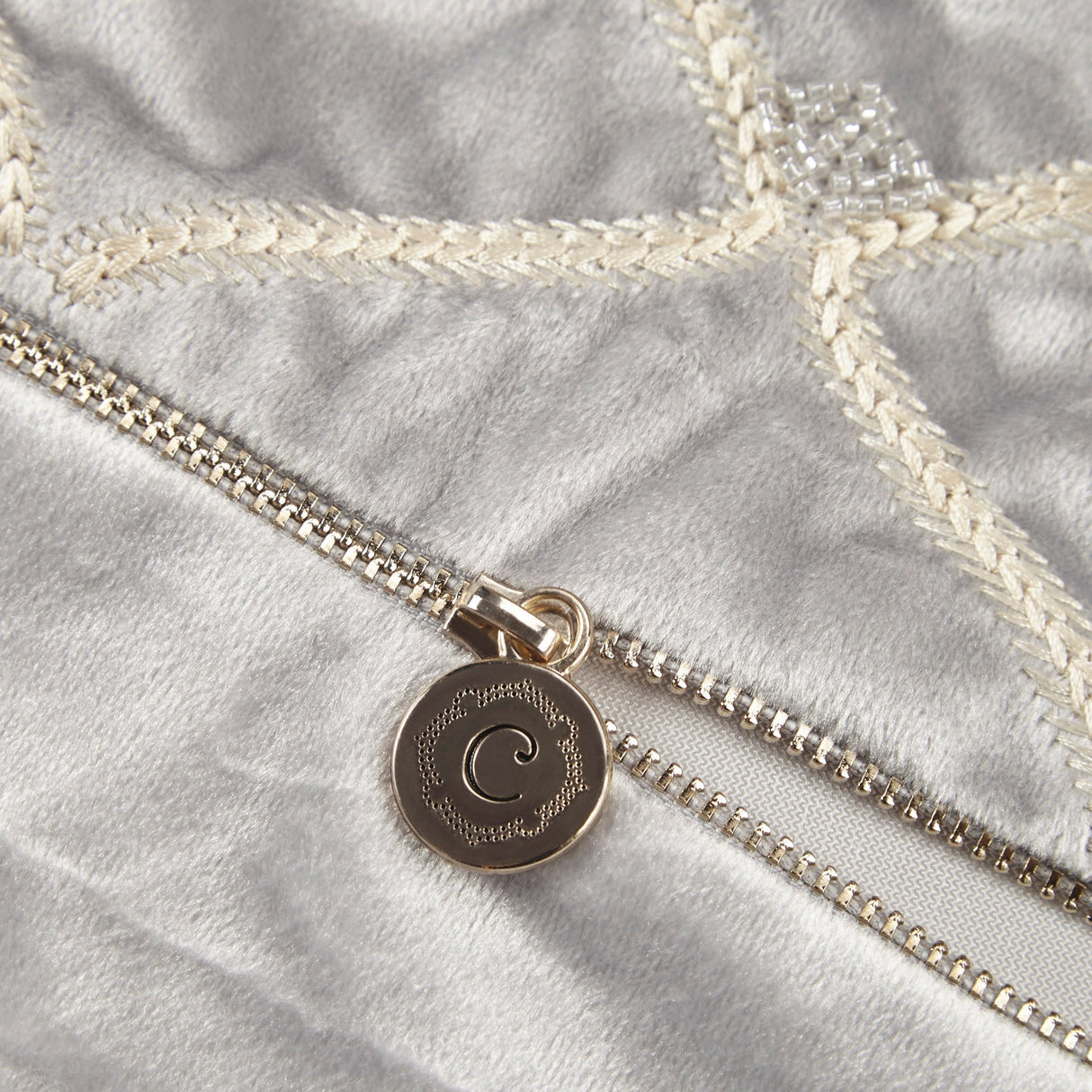 Oblong Decor Pillow Silver 22x15'