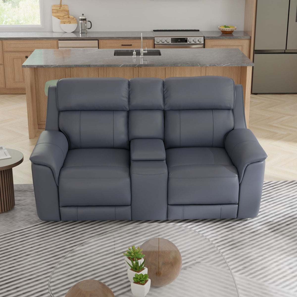 Oslo - Dual Power Reclining Loveseat With Console