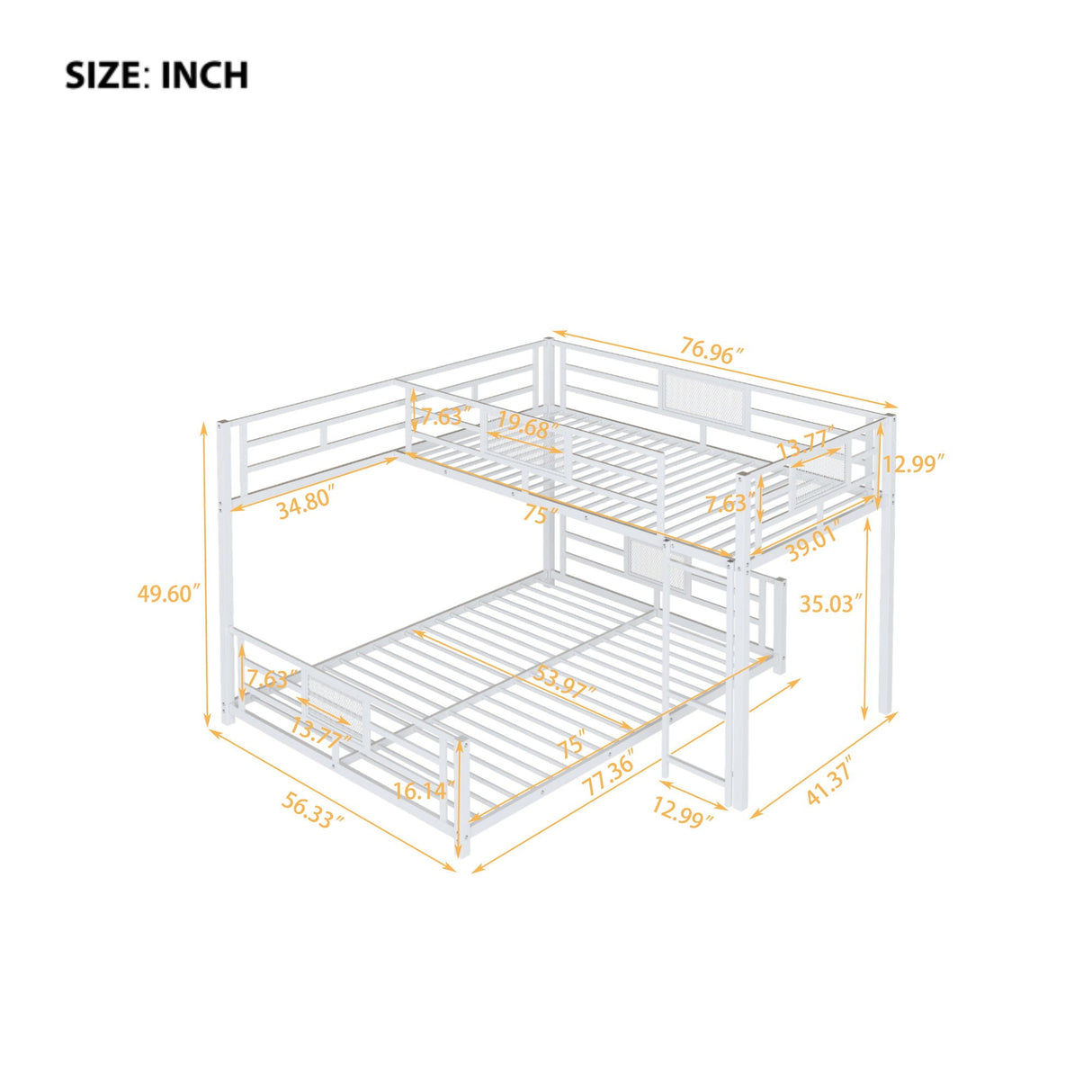 L-Shaped Bunk Bed