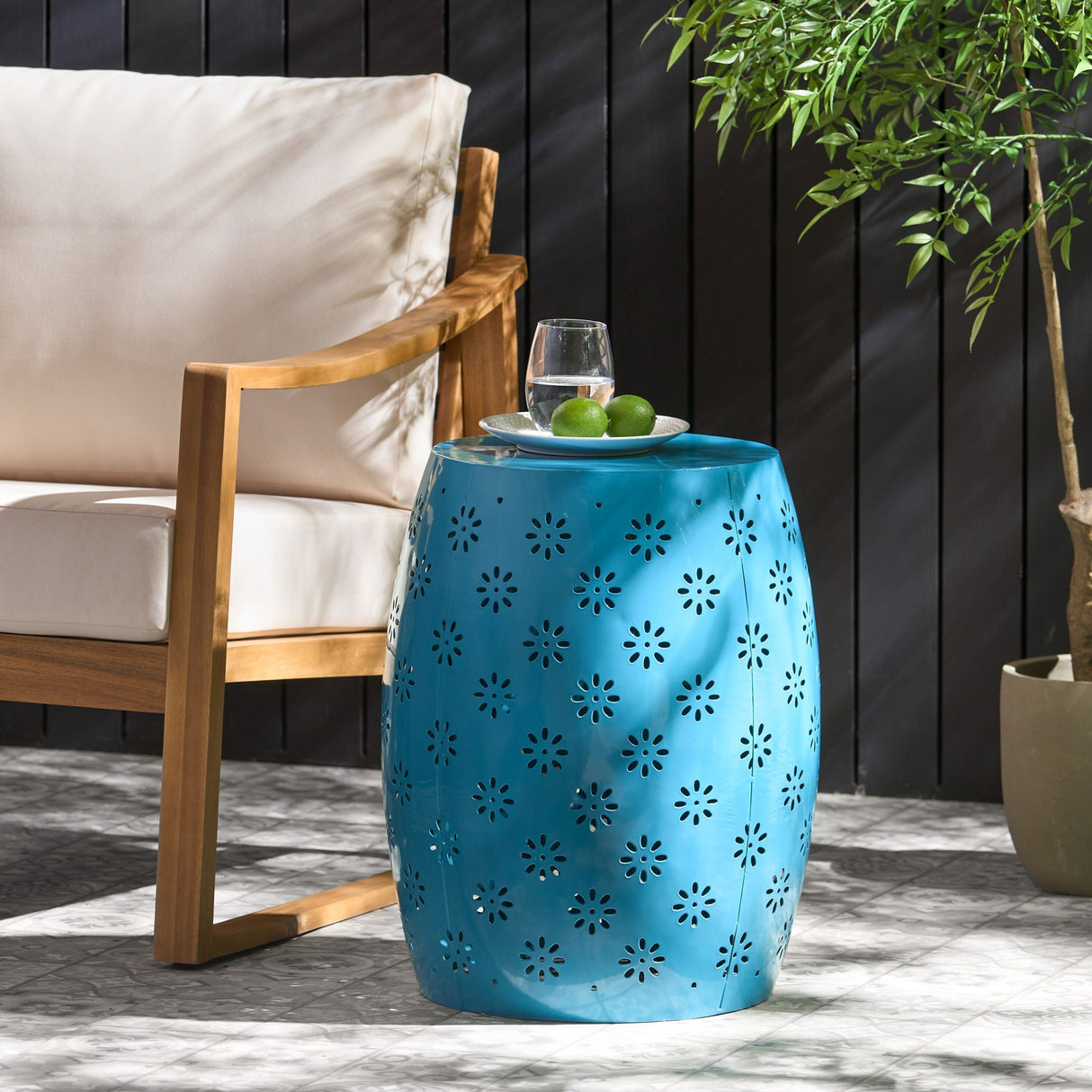 Soleil - Barrel Shaped Side Table
