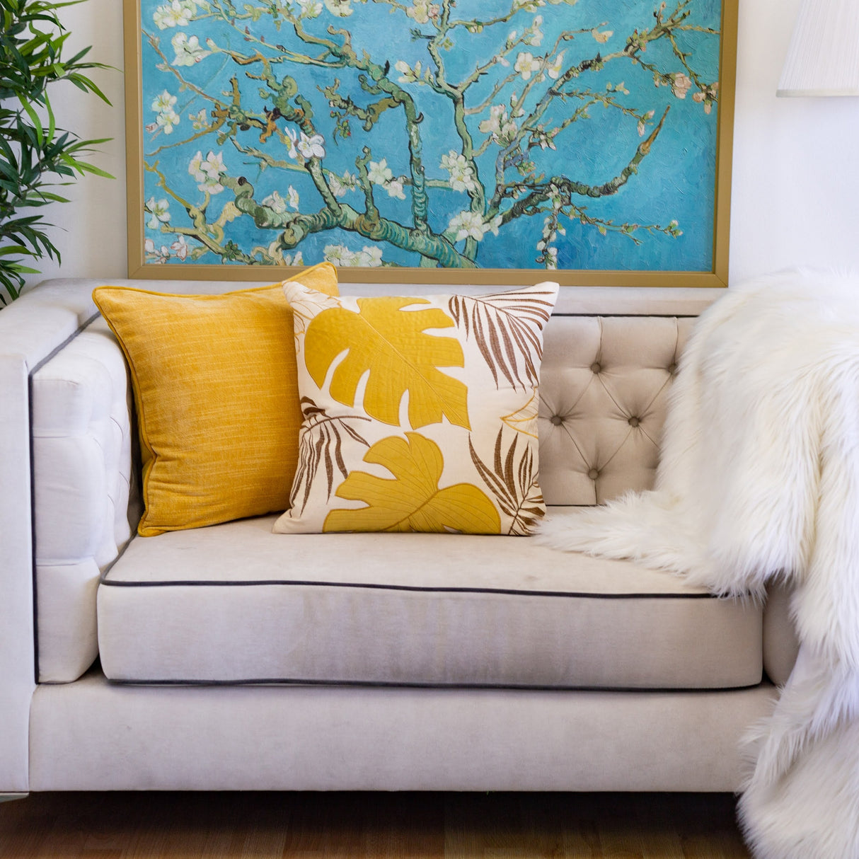 Autumn Vibes Leaf Accent Pillow - 2 Pack