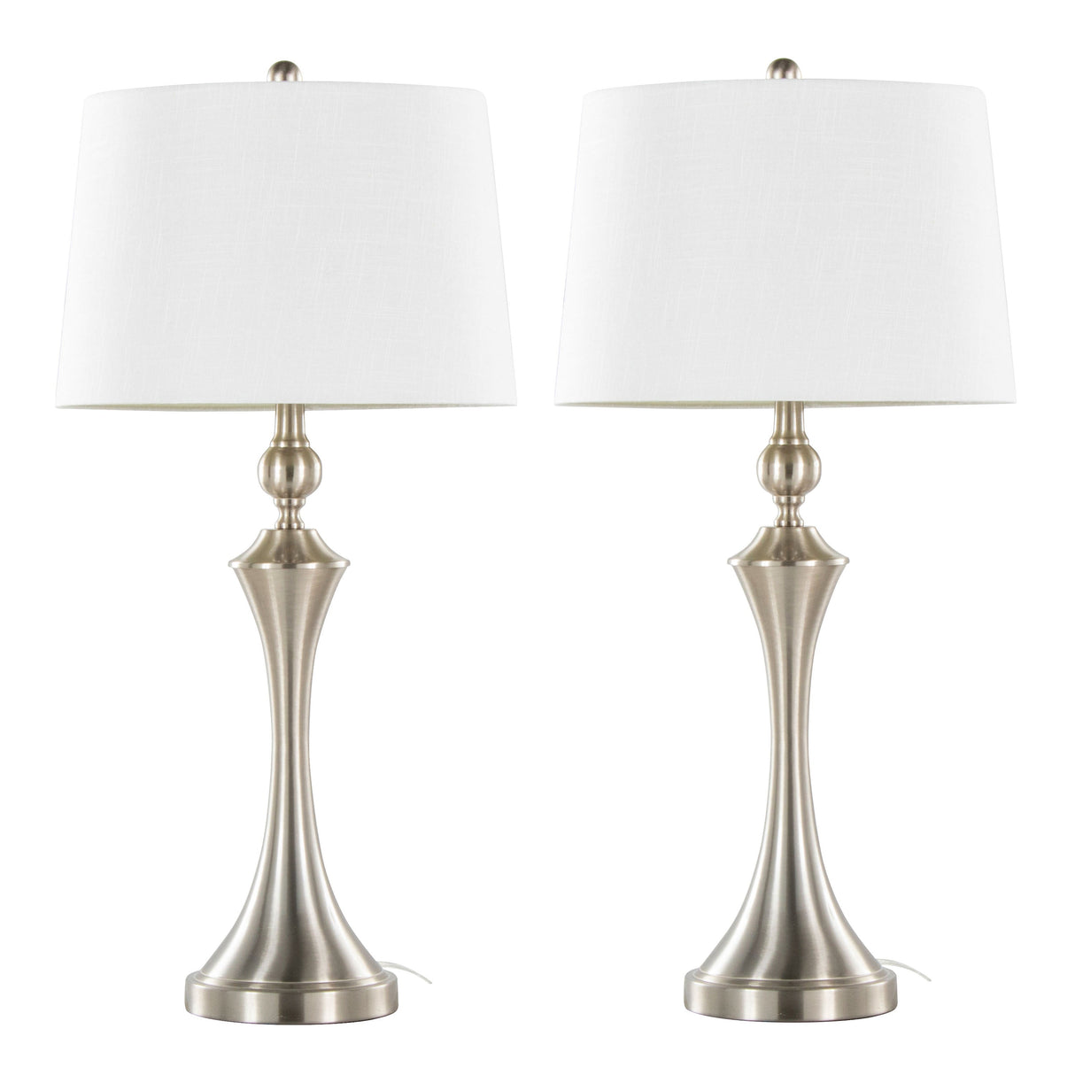 Flint 30" Contemporary Metal Table Lamp with USB Port