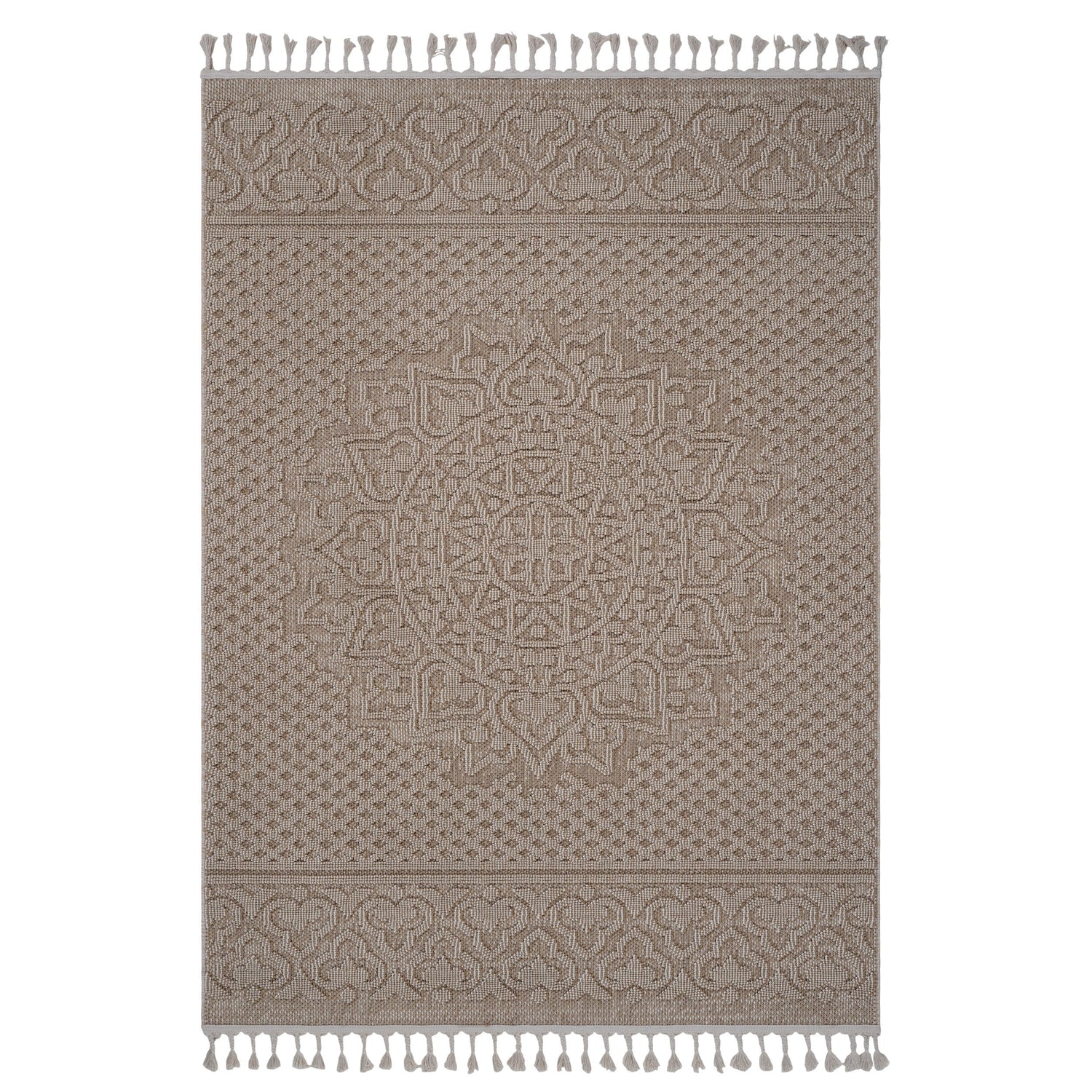 Naar guros collection medallion indoor/outdoor area rug