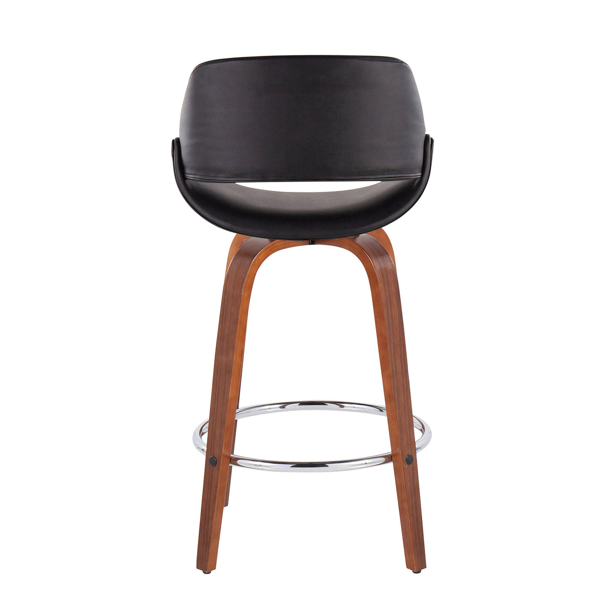 Mid-Century Modern Fixed-Height Counter Stool