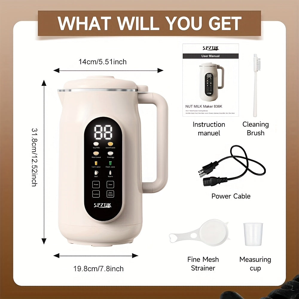 Nut Milk Maker Blender 21000RPM – 40oz Soy, Oat, Smoothie, Food Processor