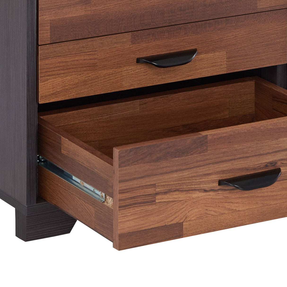 Eloy Walnut & Espresso Finish Accent Table