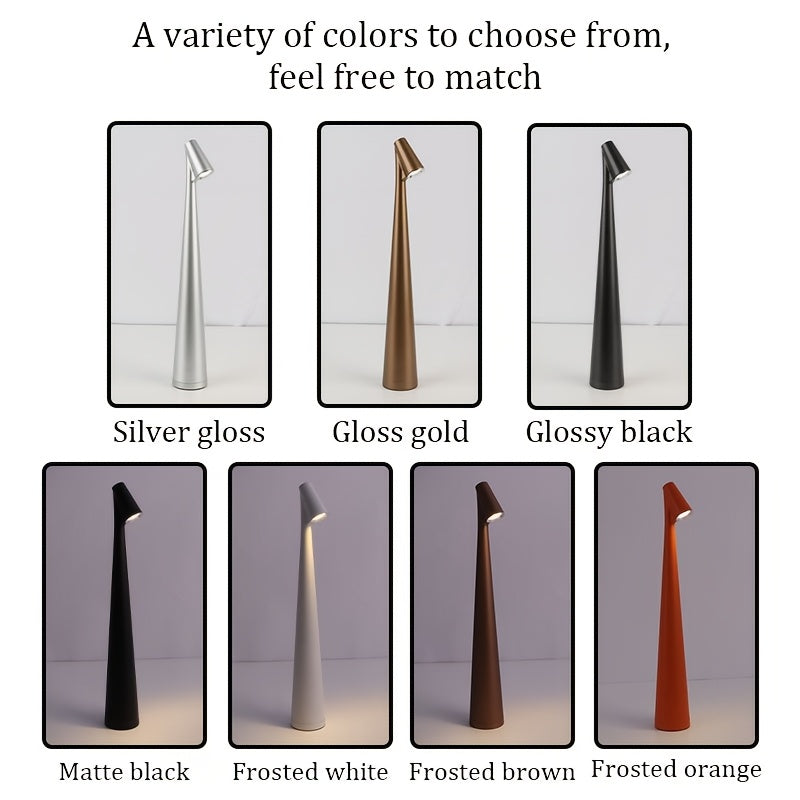 Rechargeable Touch LED Table Lamp – 3 Color Dimmable Light for Reading & Bedroom