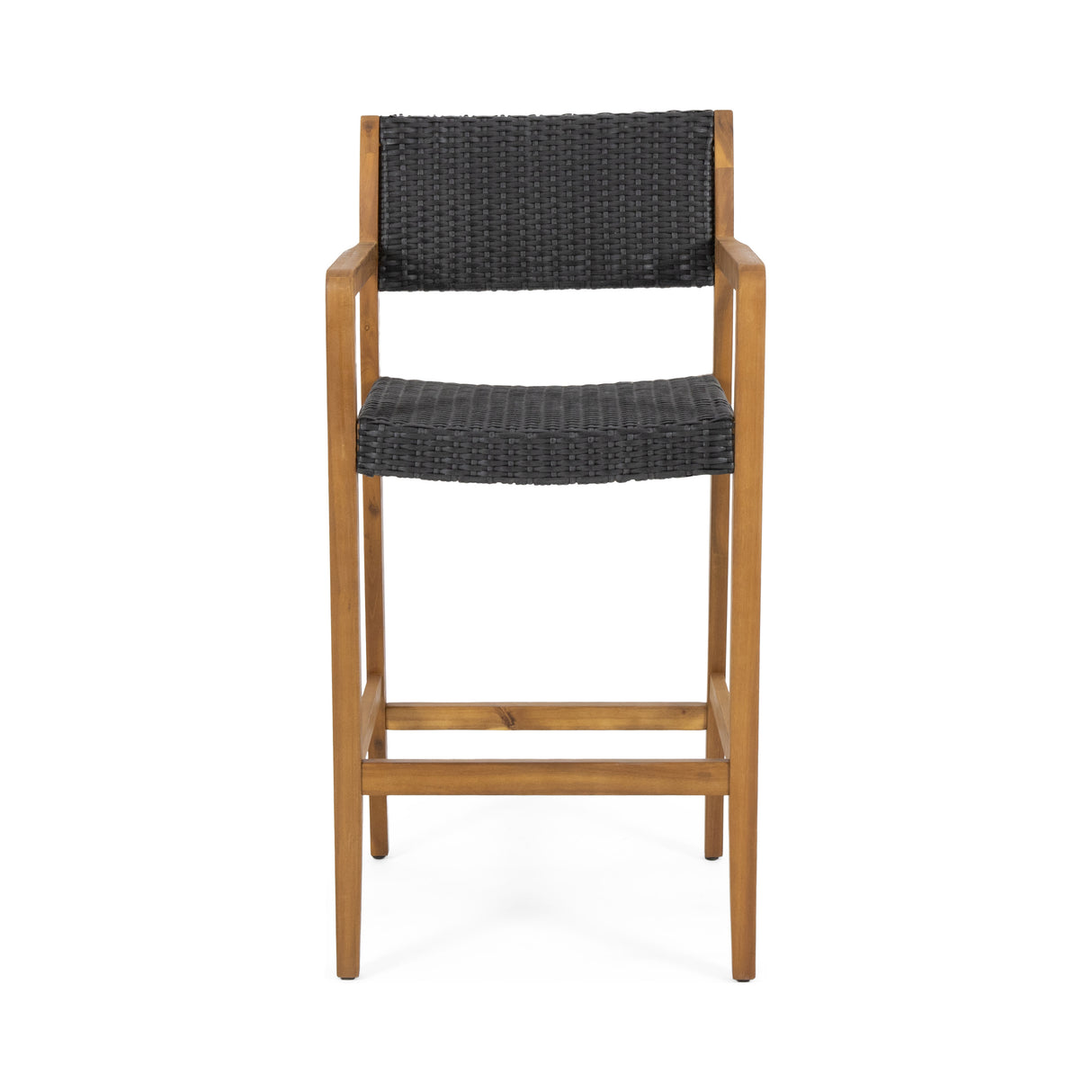 Wicker bar stools set of 2