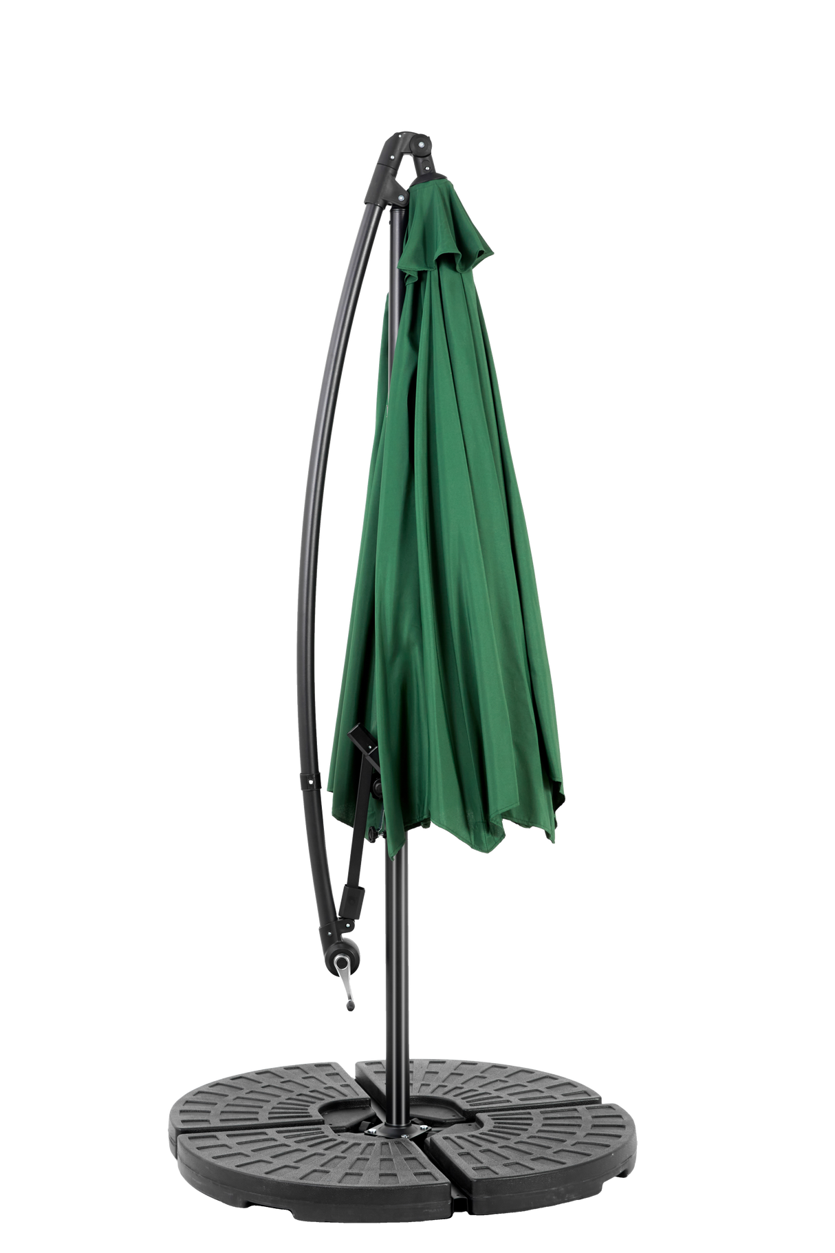 Best Choice Products 10ft Offset Hanging Market Patio Umbrella - Dark Green