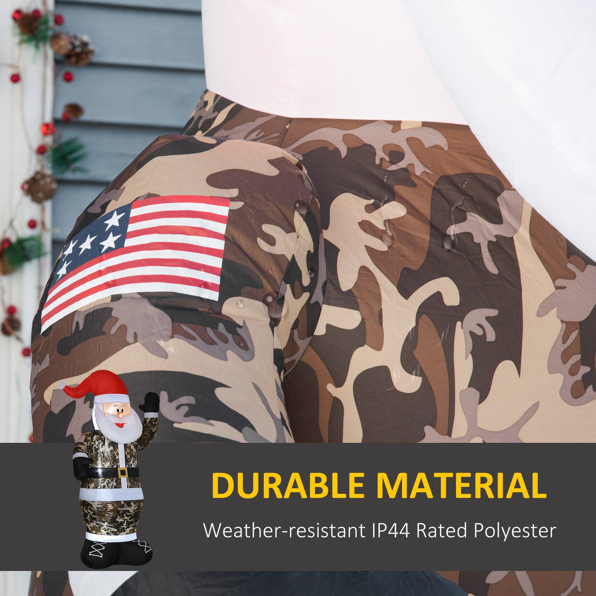HOMCOM 8' Christmas Inflatables Outdoor Decorations