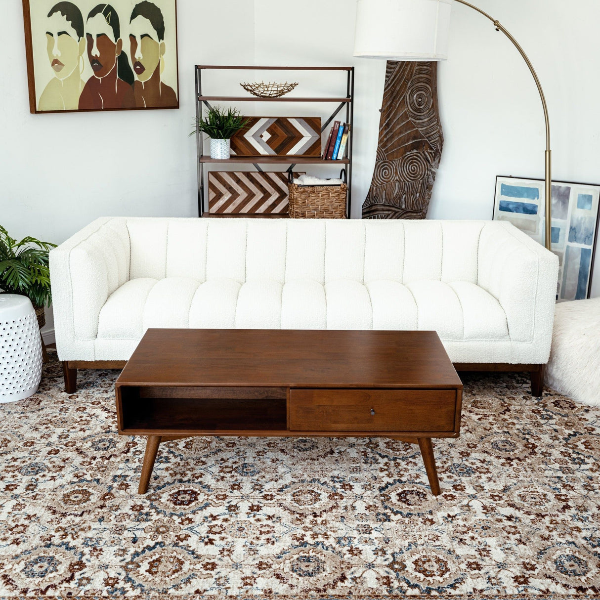 Caroline - Coffee Table - Walnut Brown