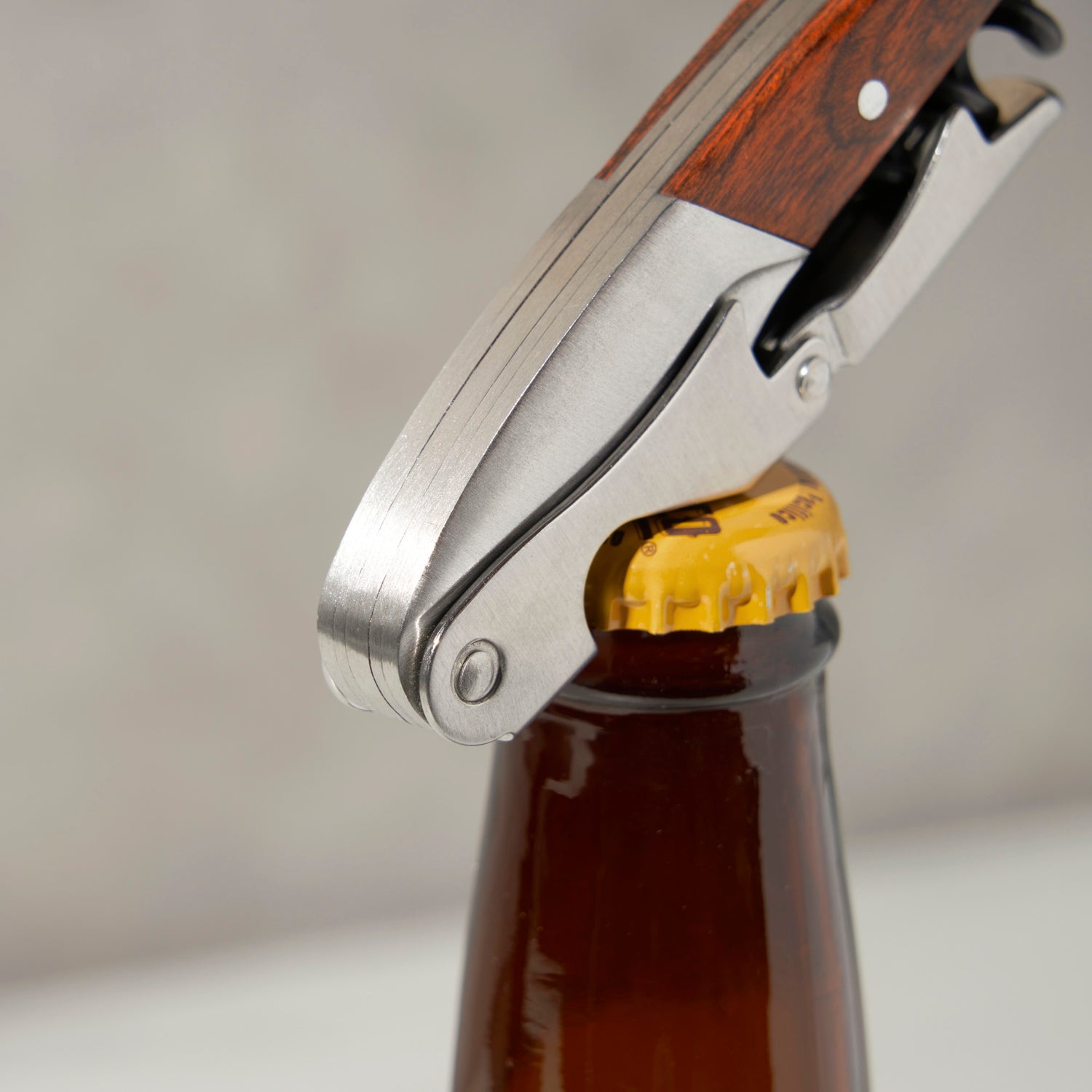 Wooden double hinged corkscrew by twine®