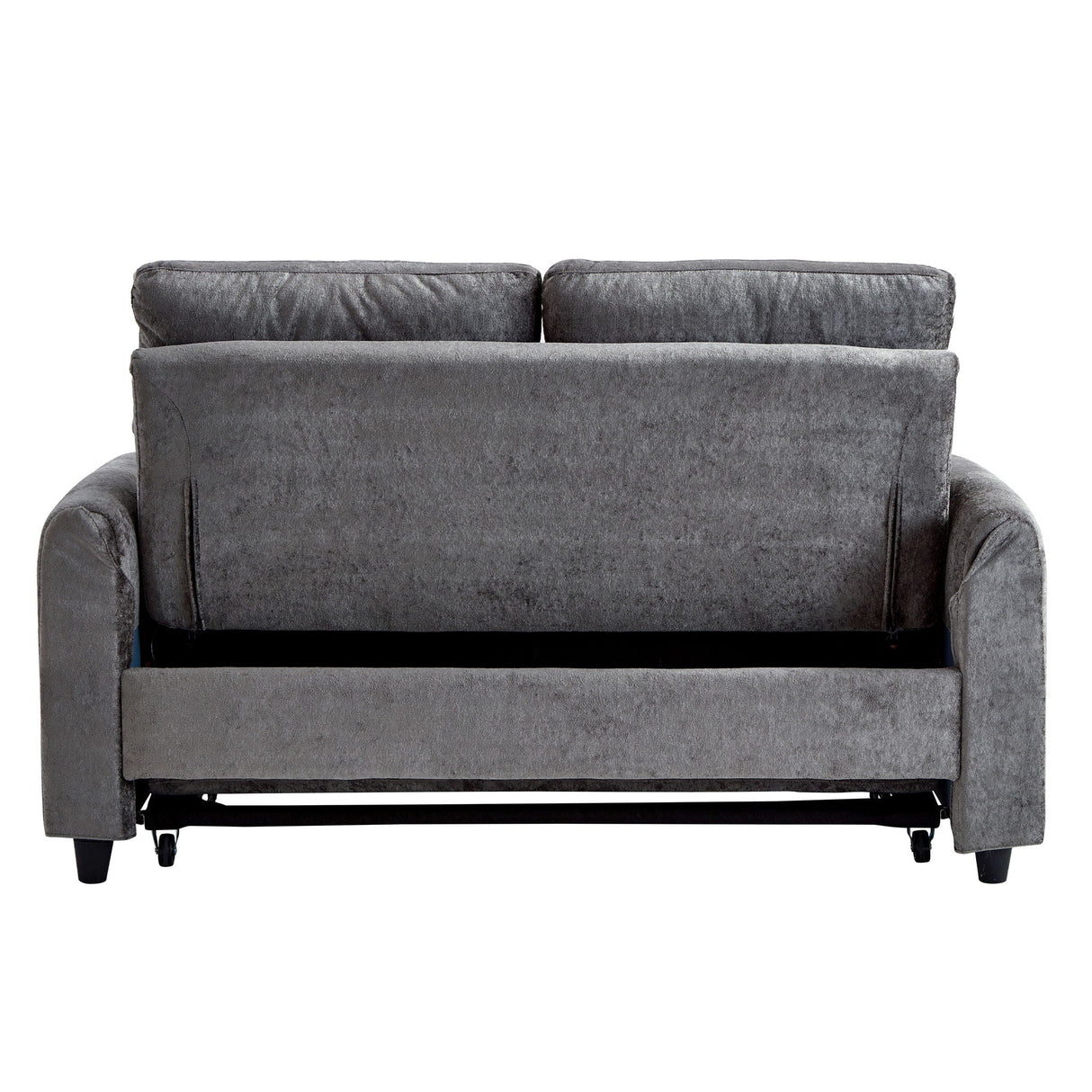 Pull Out Sofa Bed With Adjustable 3 Position Backrest, USB Charging Ports, Side Pockets