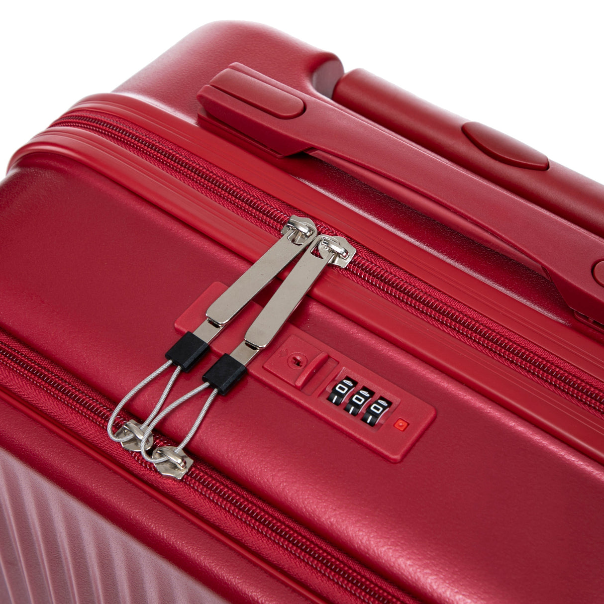 14'/20' 2-Piece ABS Spinner Wheel Luggage Set with Combination Lock and Front Opening Design