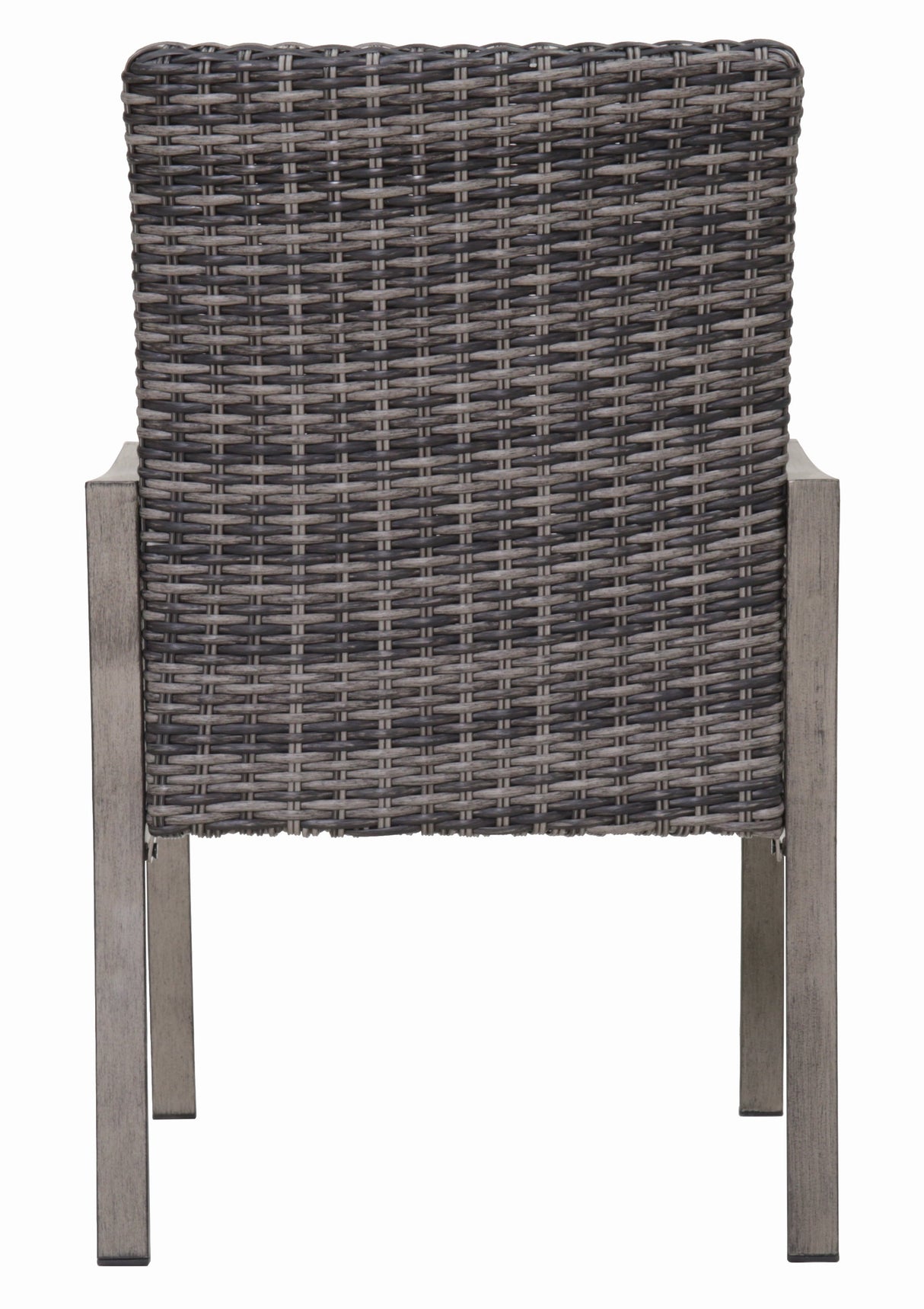 2PC Outdoor Dining Chair with Hand-Painted Frame and Water-Washed Cotton Seat
