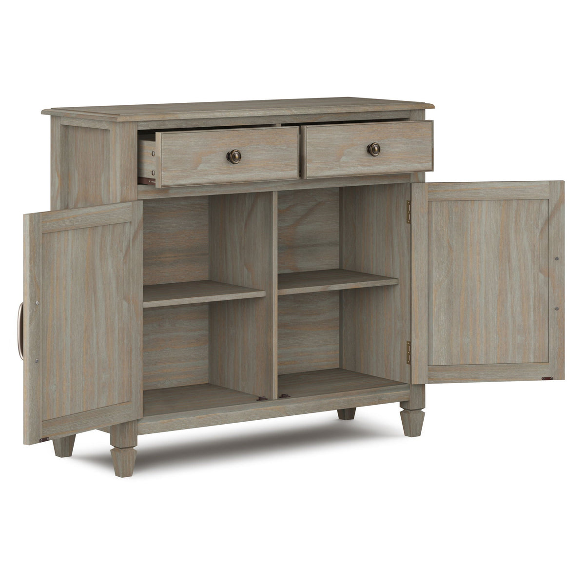 Entryway Storage Cabinet with Adjustable Shelves - Multiple Colors