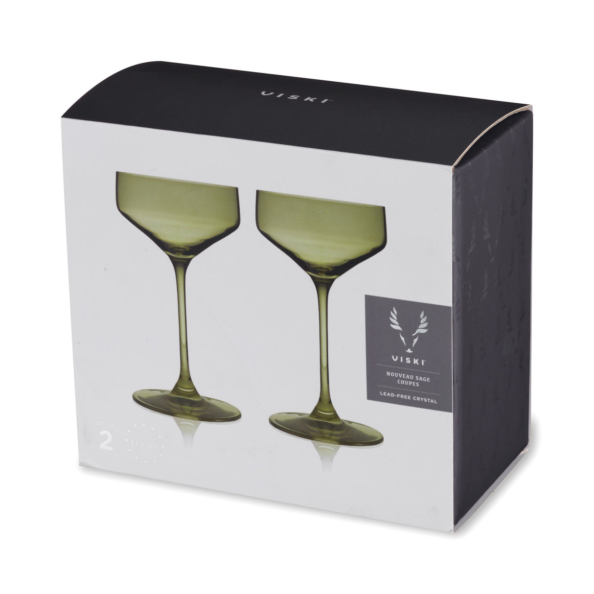 Reserve nouveau crystal coupes in sage viski®