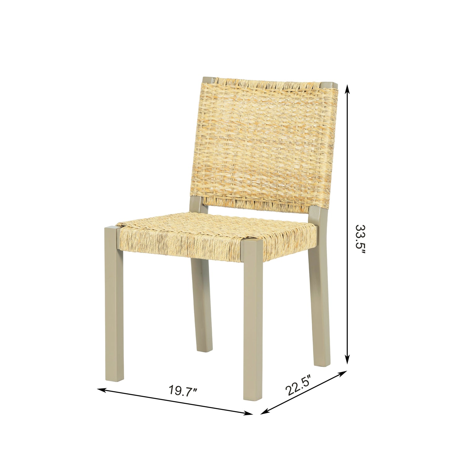 Meridian Extendable Solid Wood & Rattan Dining Set