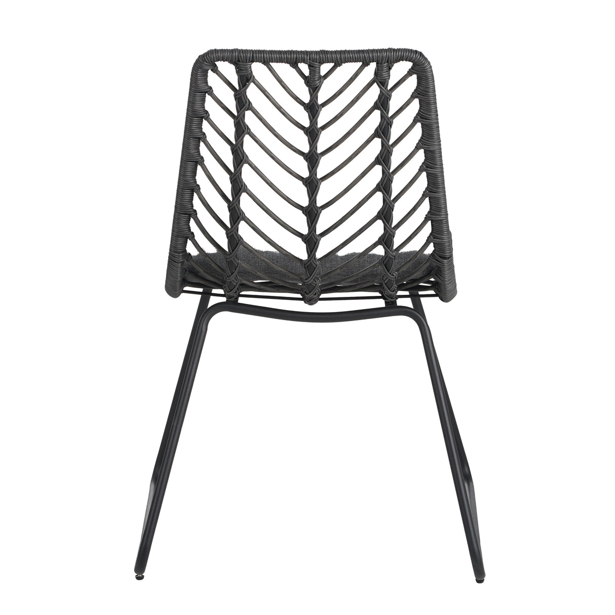 7-Piece Outdoor Dining Set for 6 with Acacia Wood Table and Rattan Chairs