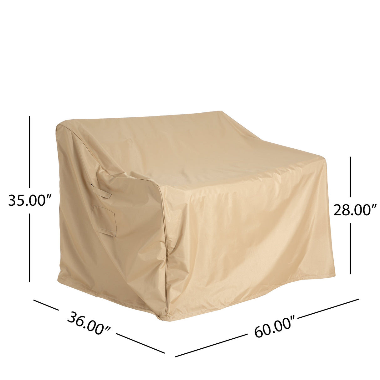 Shield Outdoor Loveseat Sofa Cover Beige