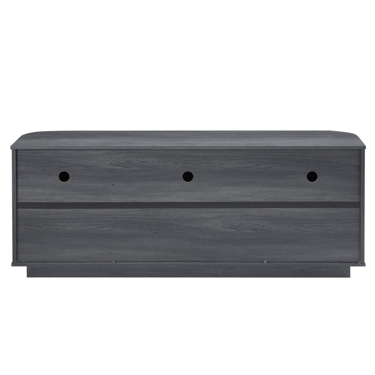 Modern 64-Inch Wavy TV Cabinet with LED Lights
