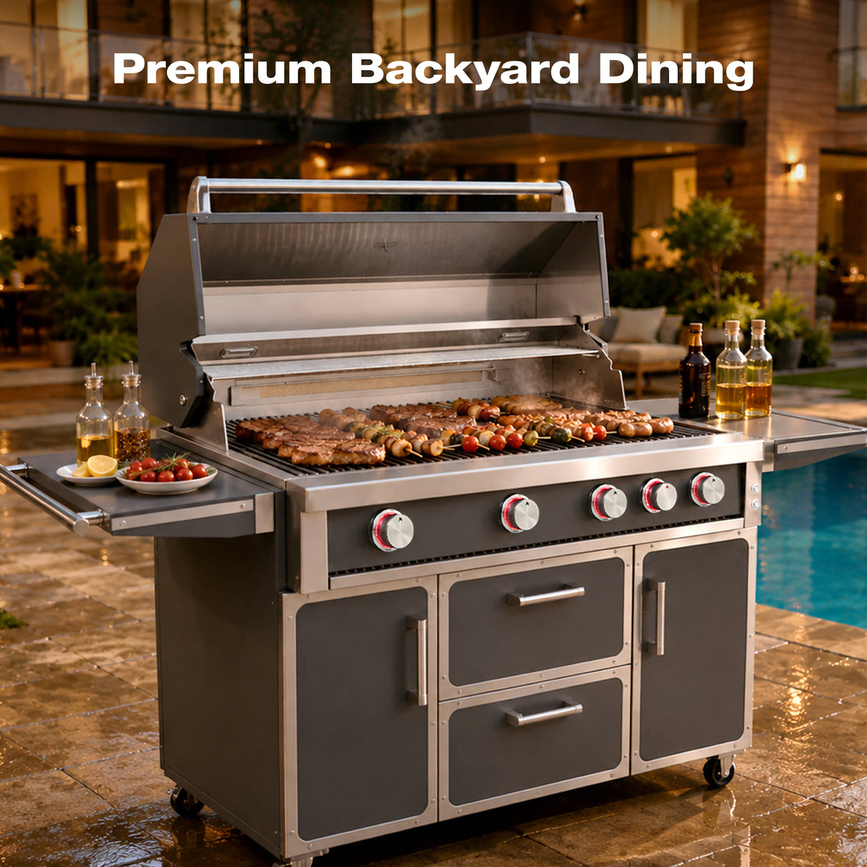 Navratil Premium 49" Stainless Steel Grill