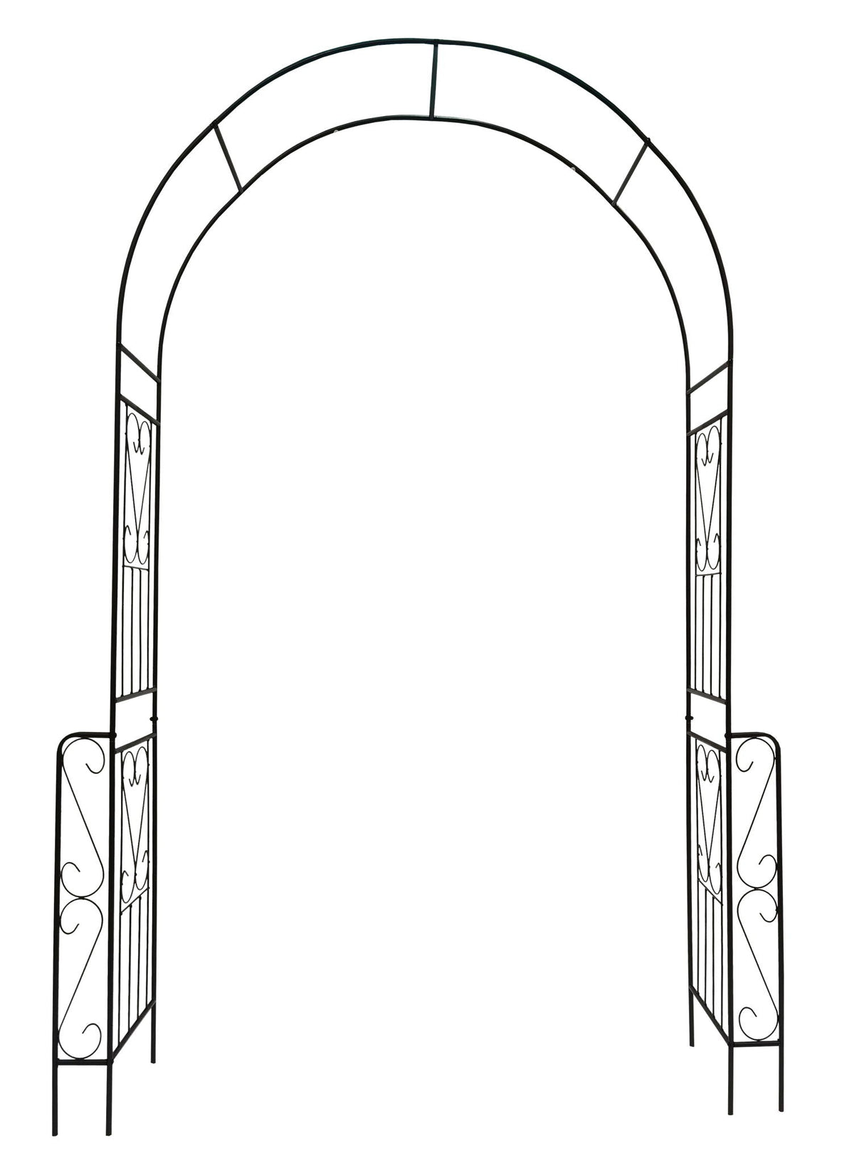 Metal Garden Arch Garden Arbor Trellis Climbing Plants Support Rose Arch Outdoor Arch