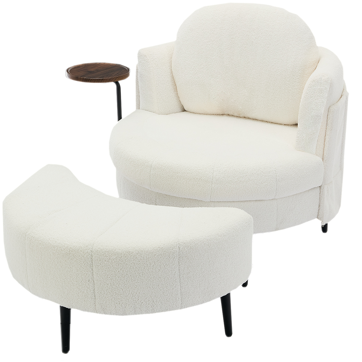 42.5' Single Sofa Chair in White