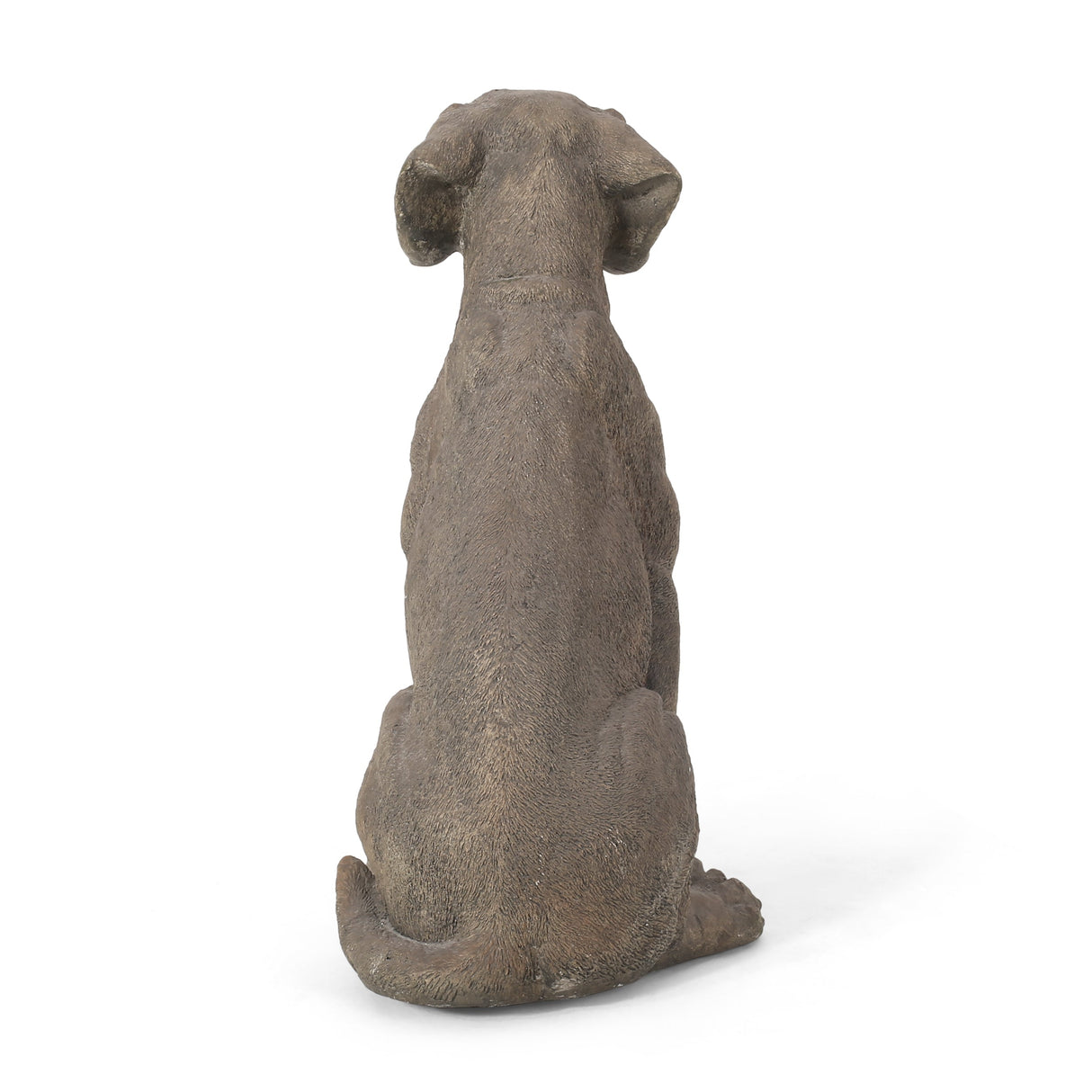 MGO Dog Decor Outdoor Dog Statue - Dark Brown