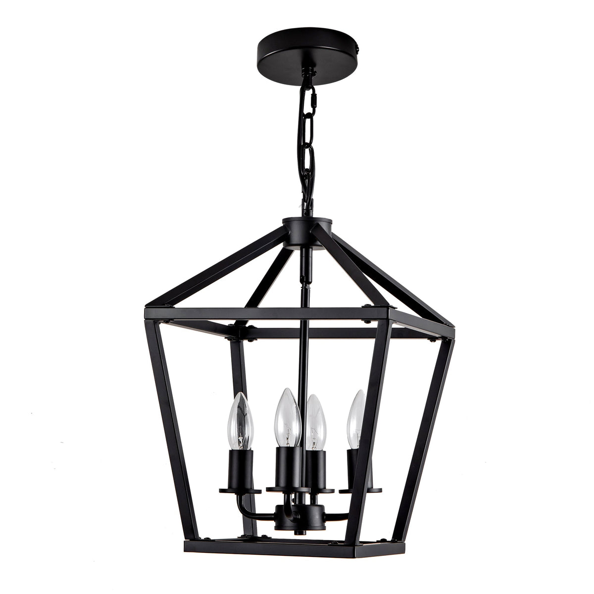 Farmhouse Lantern Chandelier 4-Light