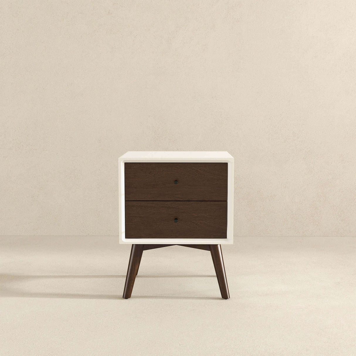Caroline - Mid-Century Modern Style Night Stand 2 Drawer