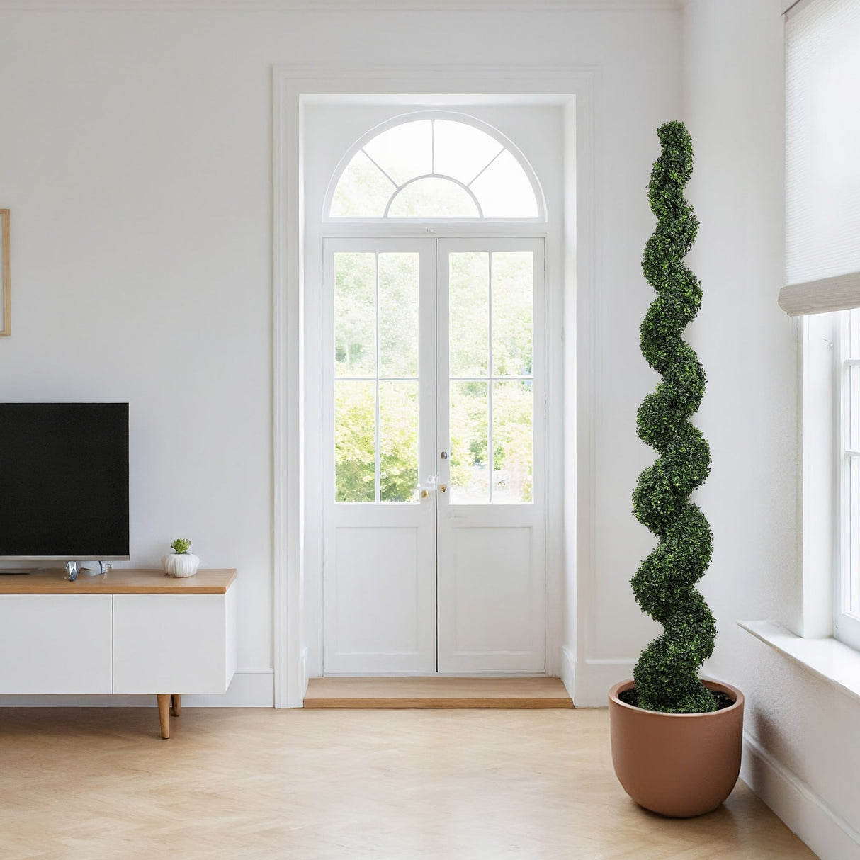 Set of 2 Mirrored Glass Bedside Table Lamps with 2 USB Ports