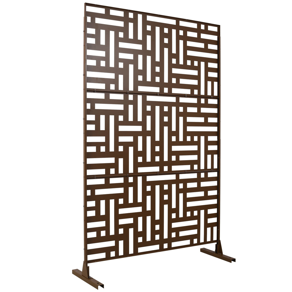Decorative Freestanding Metal Privacy Screen For Indoor & Outdoor Use