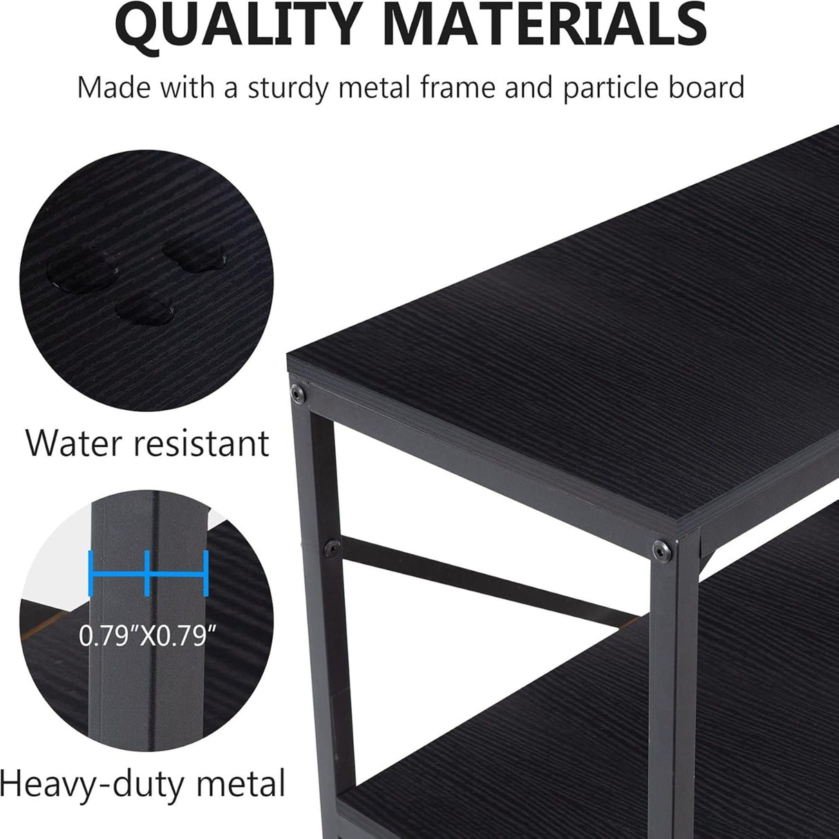 Console Table With X Back Design, Extra Long Storage
