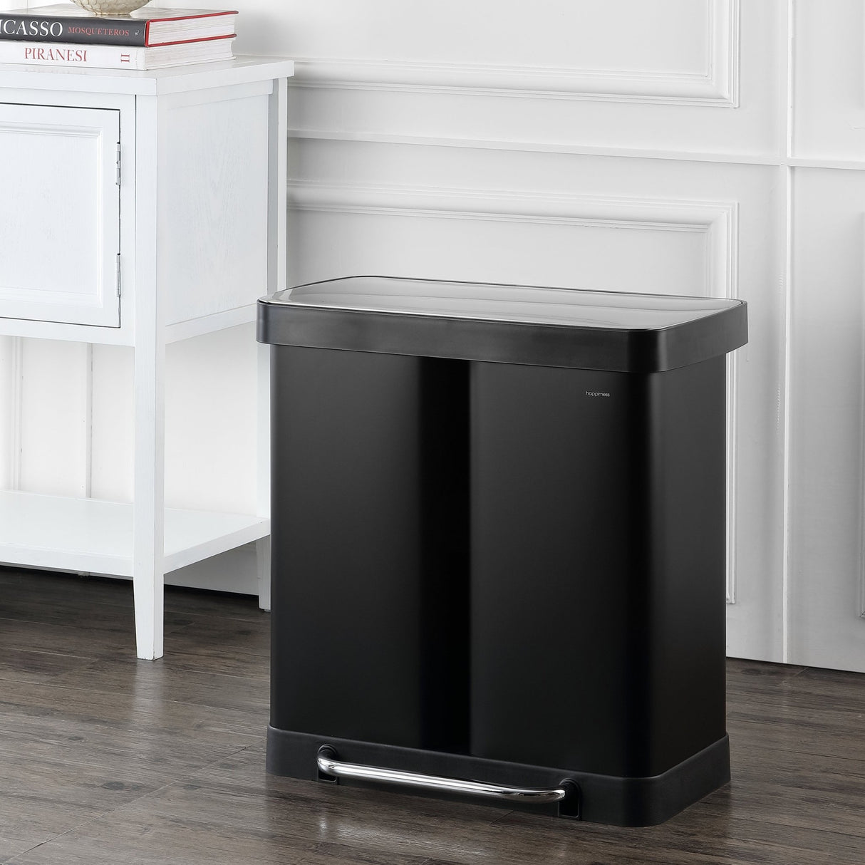 Edmund kitchen trash/recycling double - bucket trash can - Tuesday Morning - Trash Cans & Wastebaskets