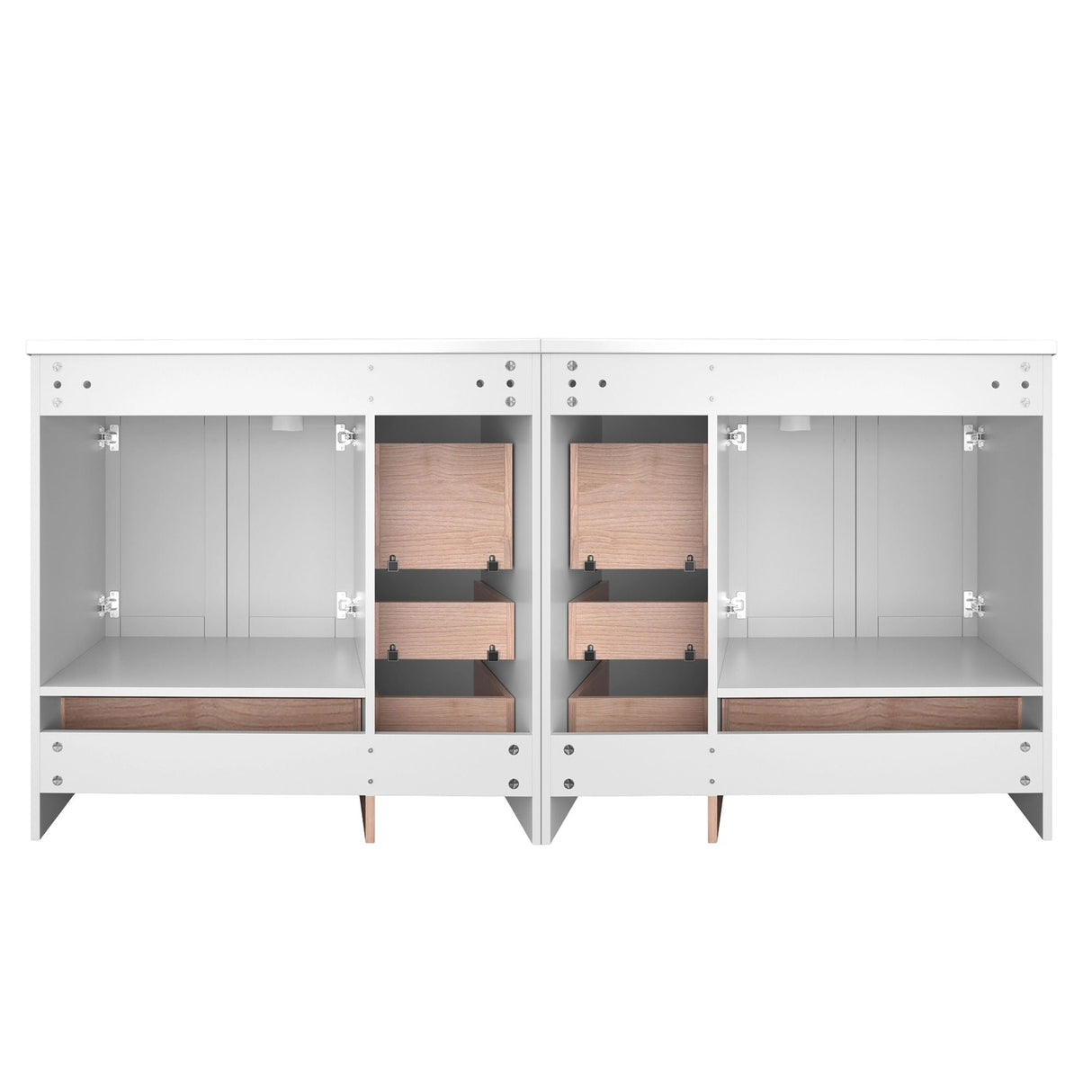 Shaker Free Standing Bathroom Vanity Cabinet & Sink, Soft Close Drawers, Soft Close Doors