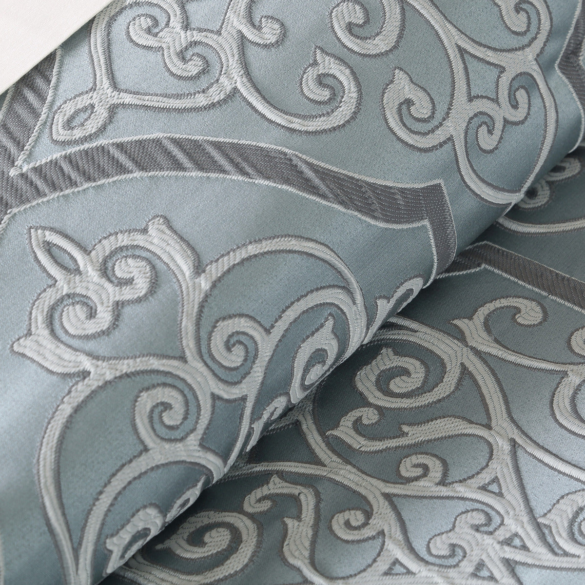 12 Piece Comforter Set with Cotton Bed Sheets Blue King