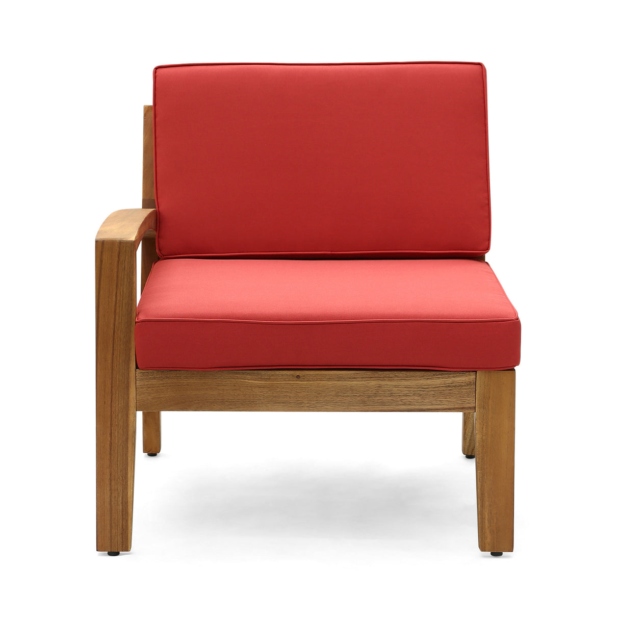 Grenada l-shaped outdoor love seat, rust