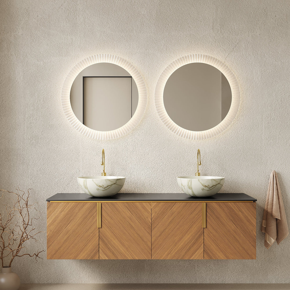 ARAI 60" Bathroom Vanity & Sinks
