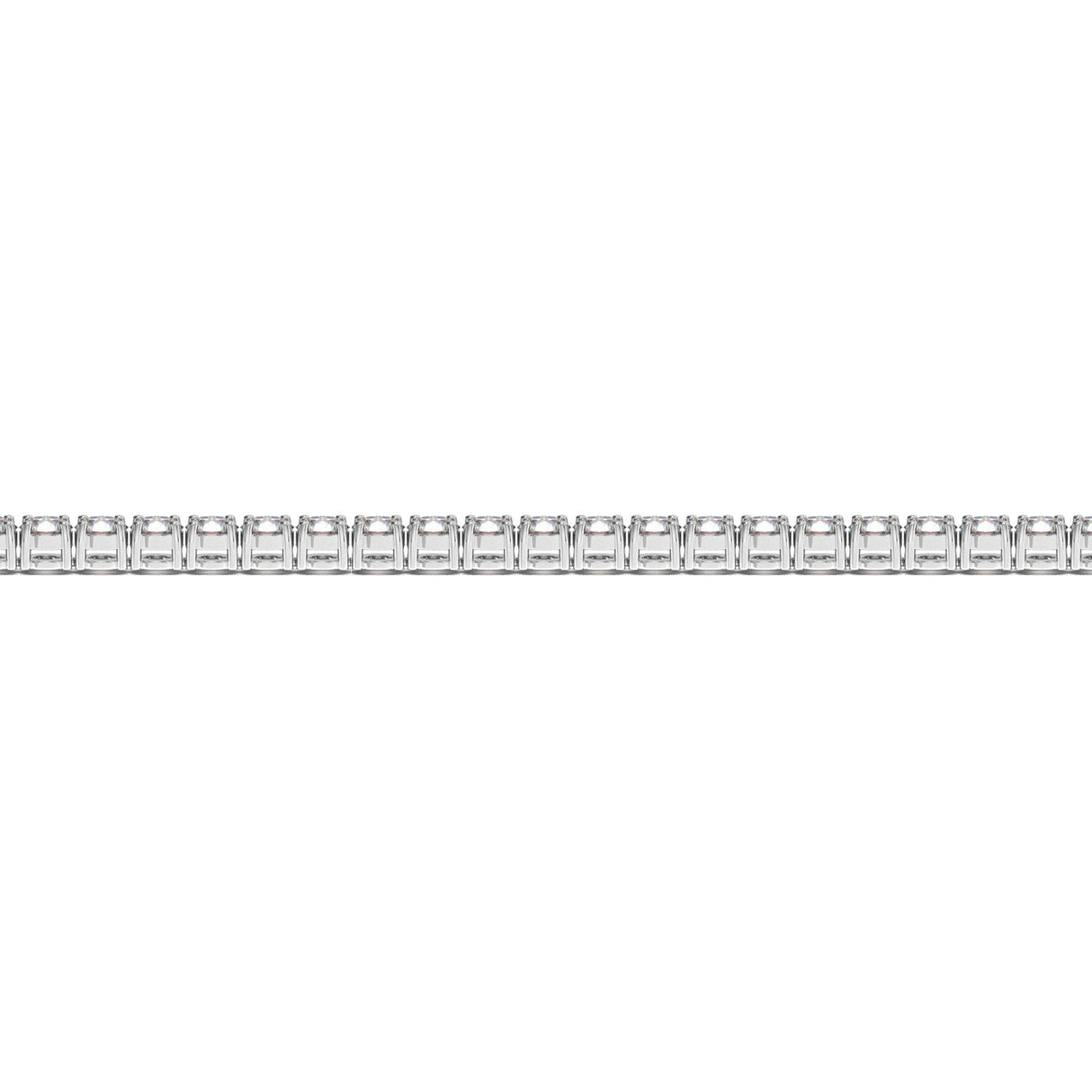 Lab Grown Round Diamond Tennis Bracelet in 14k White Gold (4 cctw F/G VS2/SI1)