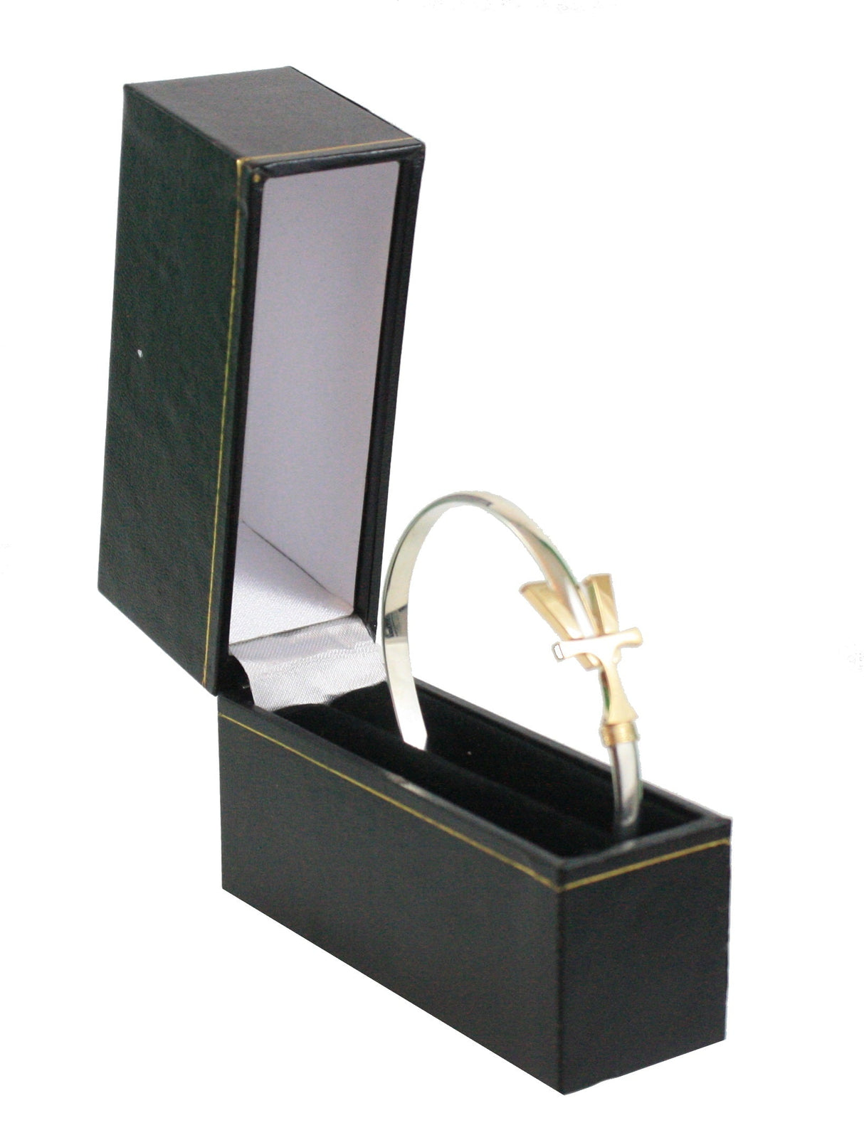 Vermont Hook Bracelet with Gold 'VT' - 5mm Band - 7.5 Inch