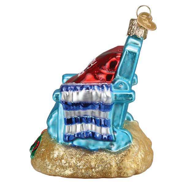 Happy Place Glass Ornament