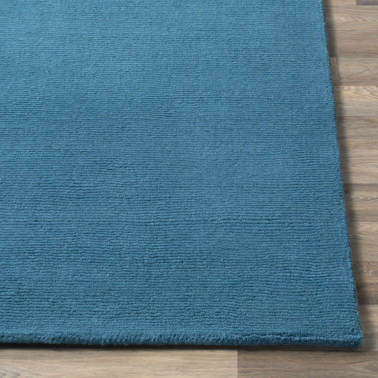 Solid Aqua Wool Carpet - Clearance