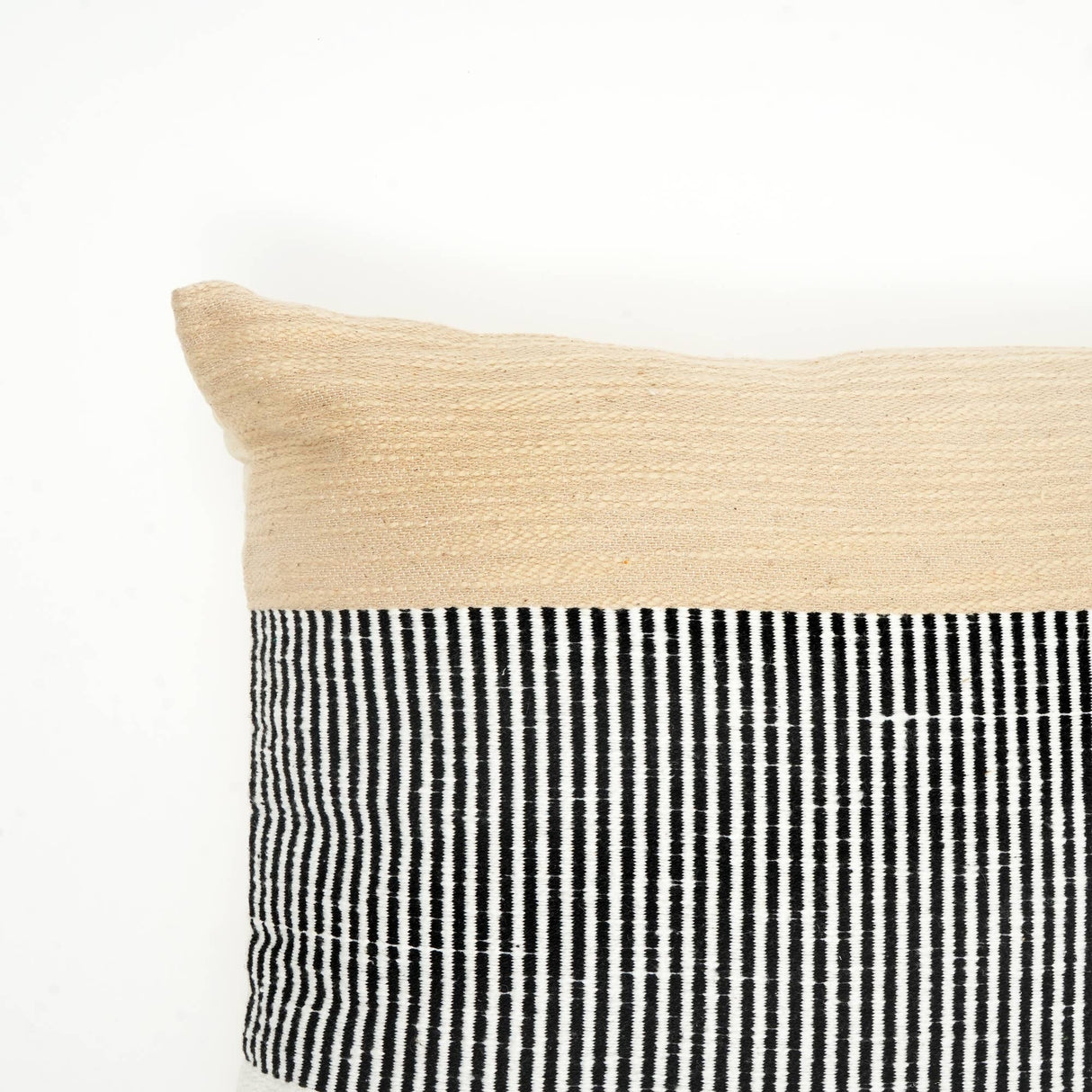 Handcrafted Abstract Woven Pillow