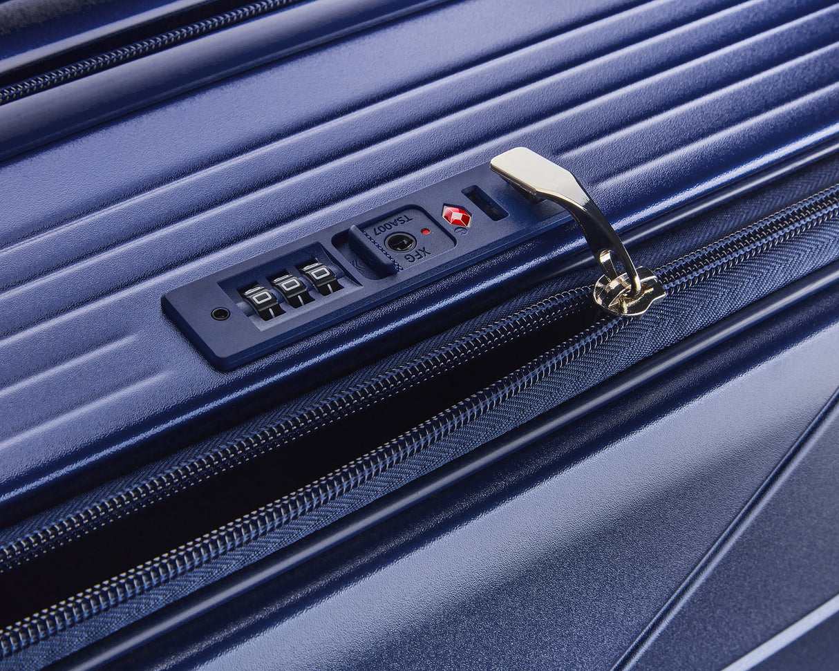 3 Piece, Expandable Carry On Luggage with TSA Lock -Hard Shell and Lightweight Suitcase with Front Pocket and Spinner Wheels