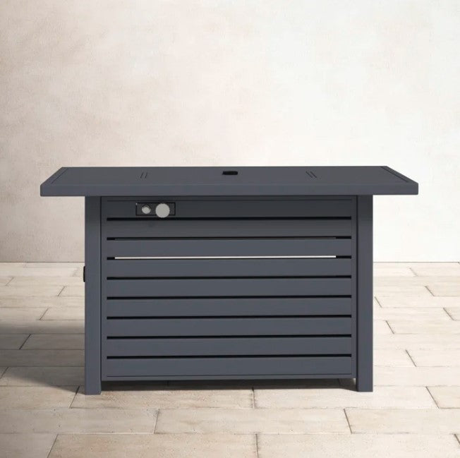 The 50,000 BTU Stainless Steel Fire Pit Table with Lid